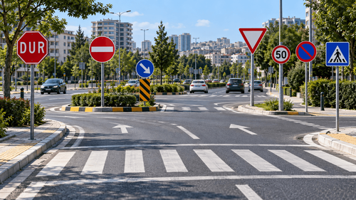 TRAFİK TANZİM İŞARETLERİ VE ANLAMLARI